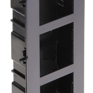 Carcasa interfon montaj ingropat HikVision DS-KD-ACF3/S, rama modulara pentru 3 module, material otel inoxidabil de inalta calitate, include doza incastrabila, suruburi capac si accesorii necesare instalarii - Img 2