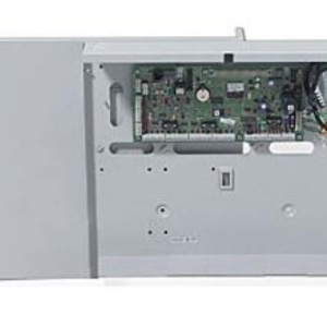 Centrala anti‑efractie Honeywell C096‑D‑E4 Galaxy Dimension 96 zone, 96 zone (16 pe placa), 8 iesiri PGM 400 mA, sursa 2.5 A integrata, 2 databus RS485, suporta 16 tastaturi/32 module control usi, wireless 5800H via RF RIO, 250 utilizatori
