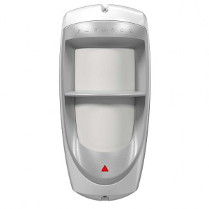 Detector de miscare exterior Paradox DG85, optica duala, imunitate animale 40kg, detectie 11x11m, senzor PIR dual, procesare digitala, protectie UV, grad protectie IPX4, temperatura -35°C la 50°C, certificare Grad 2