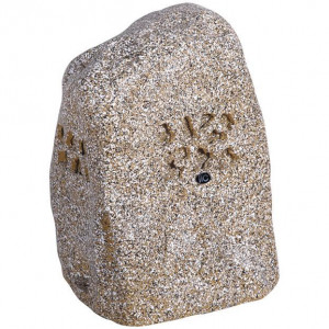 Difuzor de gradina in forma de piatra decorativa ITC T-300D, pentru sisteme de Public Address (PA), trepte 7.5W-15W@ 100V, speaker 4x 4inch two way, frequency response 120-15KHz, cutout size 225 mm, material rasina organica, IP66, H 370mm, greutate