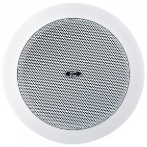 Difuzor incastrabil (Ceiling Speaker) ITC T-105U, pentru sisteme de Public Address (PA), trepte 1.5W-3W-6W@100V, speaker 5inch, SPL(1W/1M) 89dB, frequency response 80-18KHz, cutout 145mm, carcasa ABS, grila metalica, culoare alba, dimensiuni 172 ×80mm,