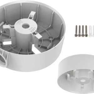 Doza conexiuni HikVision DS-1280ZJ-PT3, montaj camere supraveghere, material plastic rezistent, orificiu trecere cabluri, protectie conexiuni electrice, culoare alb HikVision, design compact, instalare rapida - Img 3