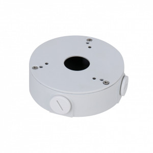 Doza jonctiune Dahua DH-PFA13G, material aliaj aluminiu, design elegant, montare pe perete sau tavan, gestionare cabluri la interior, rezistenta la coroziune, accesorii montaj incluse