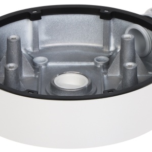 Doza montaj camere supraveghere Hikvision DS-1280ZJ-DM8, fabricata din aliaj de aluminiu, culoare alb (Hikvision White), ideala pentru protejarea conexiunilor si a cablurilor, rezistenta la intemperii, montaj pe perete sau tavan, design robust - Img 3