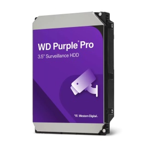 HDD Western Digital 12TB WD Purple WD122PURP, format 3.5 inch, 7200 rpm, cache 256MB, optimizat pentru DVR si NVR Hikvision, recomandat pentru pana la 64 canale video si 32 fluxuri AI