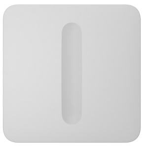 Intrerupator smart touch cu dimmer pentru iluminat AJAX SoloButton (Dimmer) (White), reglaj intensitate lumina si control wireless prin Jeweller, instalare fara fir neutru in interior, compatibil scenarii si aplicatie, range ~900 m