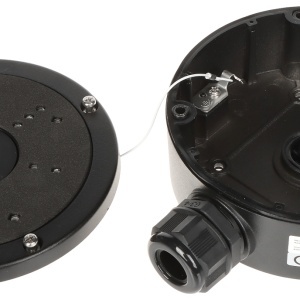 Junction Box Hikvision DS‑1280ZJ‑S(Black), din aliaj de aluminiu, culoare neagra, proiectat pentru montaj sigur si organizat al camerelor de supraveghere, design robust pentru aplicatii exterioare si interioare - Img 5