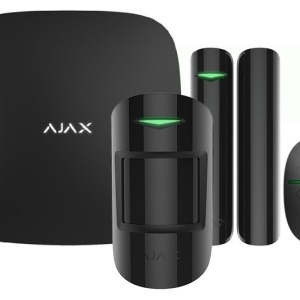 Kit alarma AJAX StarterKit (Black), wireless cu Hub, detector miscare, detector deschidere si telecomanda SpaceControl, GSM/LAN 2G, tehnologie Jeweller, pana la 100 dispozitive si 50 utilizatori, notificari SMS/Push (Copy 1)