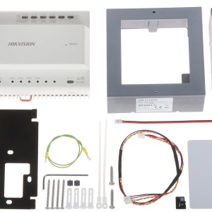 Kit videointerfon IP Hikvision DS-KIS702Y pe 2 fire pentru vila, ecran tactil 7 inch, control prin aplicatia Hik-Connect, post exterior DS-KD8003Y-IME2, distribuitor video si sursa, card TF 16GB inclus, montaj aparent - Img 8