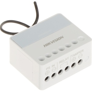 Modul releu wireless HikVision AX PRO DS-PM1-O1L-WE, Comunicare bidirectionala 868 MHz, Criptare AES-128, Design compact pentru montaj ascuns, Control din aplicatie, Operare automatizata, Afisaj LED status, Intrare alarma tamper - Img 2
