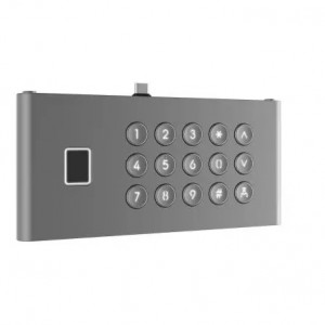 Modul tastatura si amprenta HikVision DS-KDM9633-FKP pentru post exterior seria KD9633, capacitate 5000 amprente, iluminare spate taste, protectie IP65 si IK07, acces biometric si cod PIN, montaj modular - Img 3