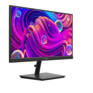 Monitor HikVision DS‑D5022F2‑1V2S 21.5″ FHD 100 Hz, panou VA 1920×1080, refresh fluid 100 Hz, design ultra‑thin cu border subtire, difuzoare integrate, interfete VGA/HDMI/audio out, low blue light, VESA