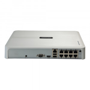 NVR IP HikVision HiWatch HWN-2108H-8P, 8 canale, 8 porturi PoE integrate, format Mini 1U, compresie video H.265+, latime banda 60 Mbps, decodare 4-ch @ 1080p, iesire simultana HDMI si VGA, ONVIF - Img 2