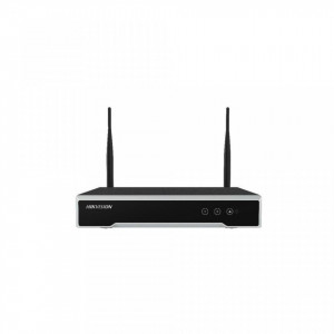 NVR Wi-Fi 4 canale HikVision DS-7104NI-K1/W/M, rezolutie pana la 4MP, compresie H.265+, conexiune automata wireless, 1 slot HDD, management prin aplicatia Hik-Connect, iesire video HDMI/VGA, carcasa metalica