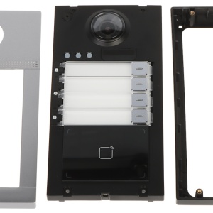 Post exterior videointerfon IP HikVision DS-KV8413-WME1(C) metalic cu 4 butoane, Wi-Fi, camera 2MP Full HD, cititor card Mifare, protectie IK08 si IP65, alimentare PoE, configurare Web, design din aluminiu - Img 5