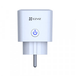Priza inteligenta Wi-Fi Ezviz CS-T30-10A-EU, putere maxima 2300W (10A), control de la distanta prin aplicatie, programare orar si cronometru, compatibila cu Amazon Alexa si Google Home, material ignifug, design compact