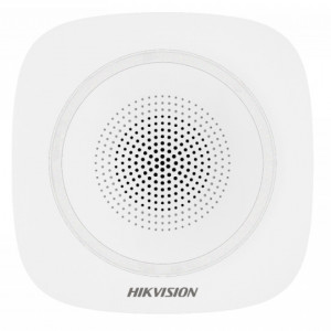 Sirena de interior wireless Hikvision DS-PS1-I-WE(Red), AX PRO, 868 MHz, volum reglabil 90-110 dB, indicator LED, comunicare bidirectionala, criptare AES-128, tamper antifurt, autonomie 3 ani, configurare din aplicatie - Img 2