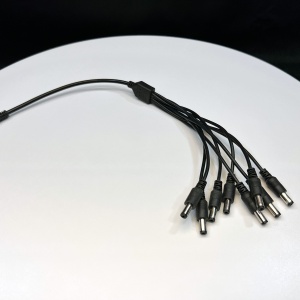 Splitter alimentare 1 x Mama la 8 x Tata SPAL108, lungime standard, compatibil cu surse alimentare 12V DC si camere supraveghere, distributie curent pentru 8 dispozitive, conectori 2.1mm x 5.5mm, design compact - Img 2