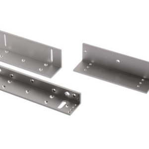 Suport magnetic HikVision DS‑K4H250‑LZ/U, Pro Series, pentru usa care se deschide spre interior, material aldural cu finisaj sablat, compatibil cu incuietori magnetice 300 kg, L-bracket 240×47×28.5 mm, Z-bracket 180×50×50 mm, greutate 0.75 kg