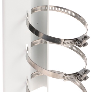 Suport stalp vertical HikVision DS-1475ZJ-SUS, montaj camere Bullet si Dome, material otel inoxidabil, culoare Hikvision White, design robust pentru exterior, compatibilitate universala accesorii, prindere sigura - Img 4