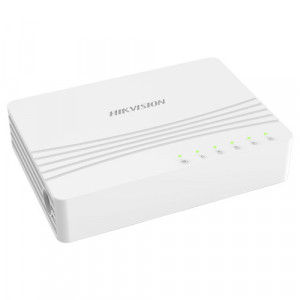 Switch 4 porturi Gigabit Hikvision carcasa din plastic DS-3E0505D-E - Img 3