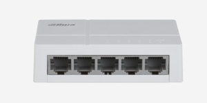 Switch Ethernet Dahua SF1005L, 5-porturi unmanaged 10/100 Mbps adaptiv, design compact si usor, multiple chipuri integrate, operare simpla plug & play, compatibil retea mica, DH‑SF1005L