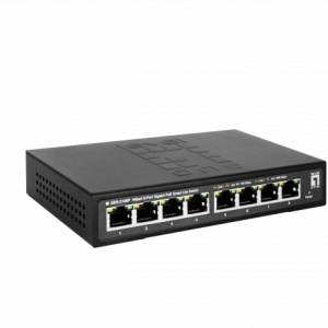 Switch Gigabit PoE Level1 GES-2108P Smart Lite Hilbert, 8 porturi PoE+ 802.3at/af, buget putere 112.8W, management L2 Web, PoE Watchdog, protectie descarcari 4kV, suport 250m Long-range PoE, eficienta IEEE 802.3az - Img 3