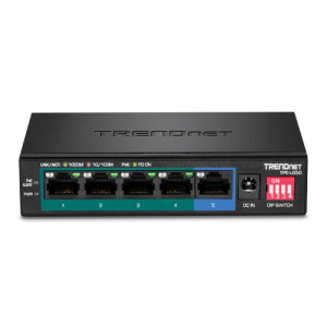 Switch Trendnet 4 porturi Gigabit Long Range 200m PoE 1 port Gigabit TPE-LG50