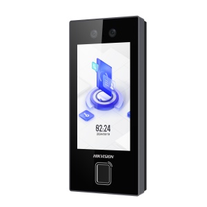 Terminal de control acces cu recunoastere faciala Hikvision DS-K1T344MBFWX/E1, IP, display touch, recunoastere fata/QR, RFID, Wi-Fi, Bluetooth, pentru acces persoane, facelift detection si alarme integrate - Img 2