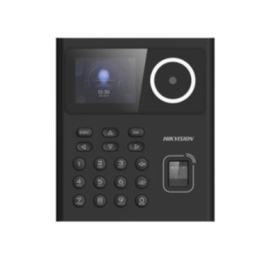 Terminal recunoastere faciala HikVision DS‑K1T320EFWX, ecran 2.4″, camera 2 MP, autentificare face/fingerprint/card/PIN, suporta EM card, capacitate 500 fete/1000 carduri/1000 amprente/100000 evenimente, recunoastere <0.2 s, ISAPI/ISUP5.0, configurare web