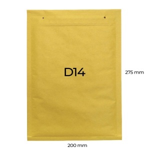 Plicuri cu bule de aer D14, 200x275+50mm, maro, 100 buc.
