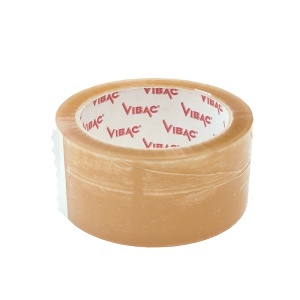 Bandă adezivă Vibac - BOPP transparent de 47 microni, cu adeziv hot-melt, 48mm x 60m