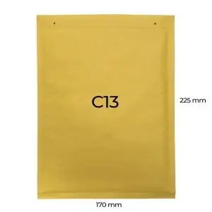 Plicuri cu bule de aer C13, 170x225+50mm, maro, 100 buc.