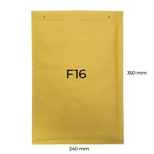 Plicuri cu bule de aer F16, 240x350+50mm, maro, 100 buc.