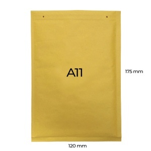 Plicuri cu bule de aer A11, 120x175+50mm, maro, 100 buc.