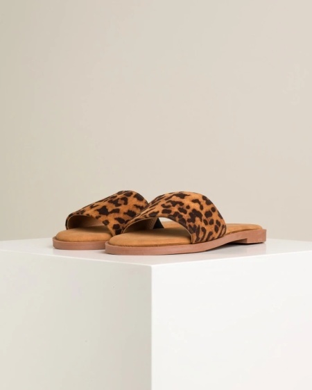 Moderne ravne papuče sa leopard prinotm, slika 8
