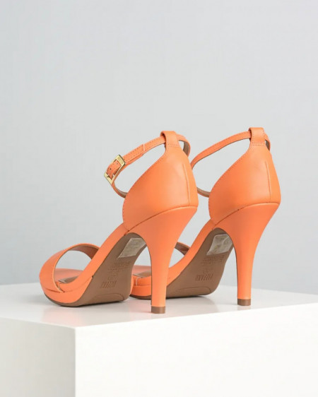 Sandale sa zatvorenom petom na štiklu, boja narandžasta, slika 5