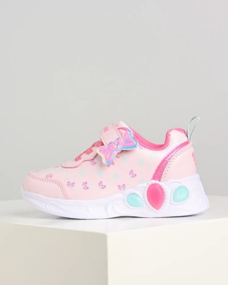 Patike svetleće za devojčice, roze boje, slika 3