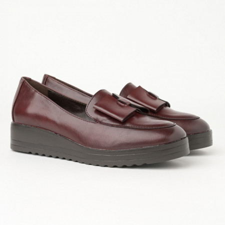 Ženske cipele/mokasine C2212 bordo