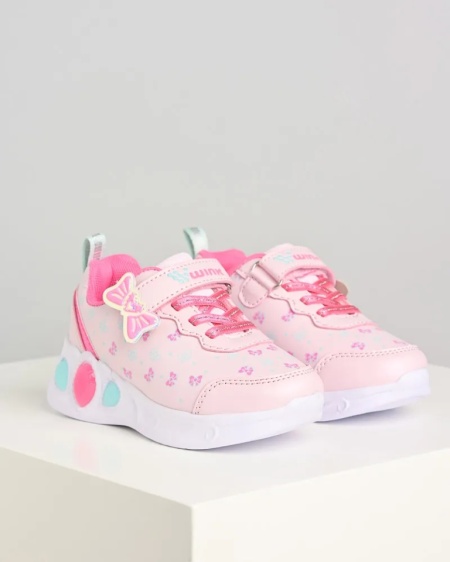 Patike svetleće za devojčice, roze boje, slika 6