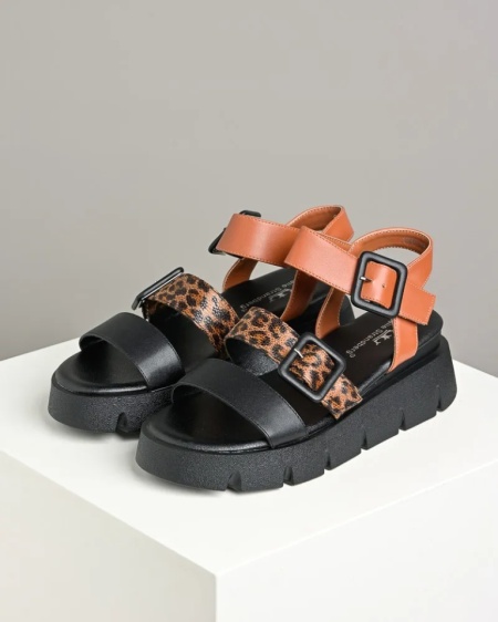 Ženske sandale sa leopard printom na debelom đonu, slika 7