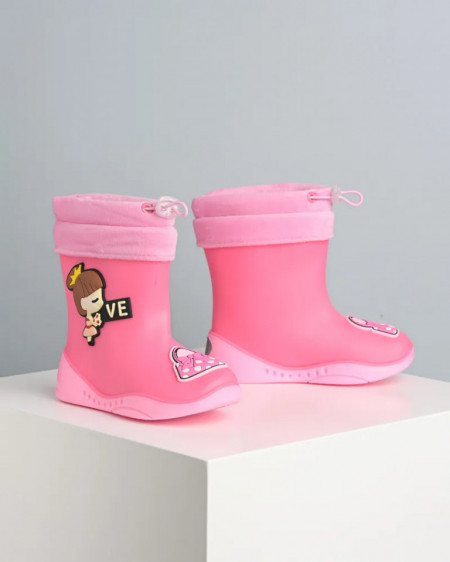 Pink gumene čizmice za devojčice, slika 2
