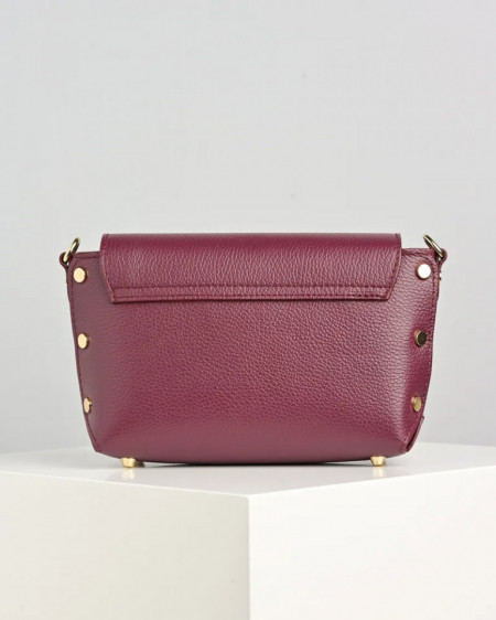 Kožna tašna 872075 bordo, slika 4