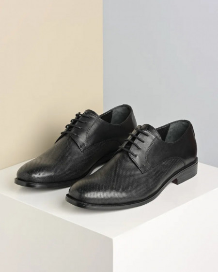 Kožne crne cipele za muškarce, slika 1