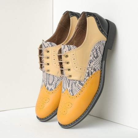Kožne ženske cipele B15/9 žute