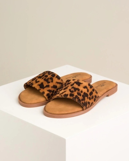 Moderne ravne papuče sa leopard prinotm, slika 12