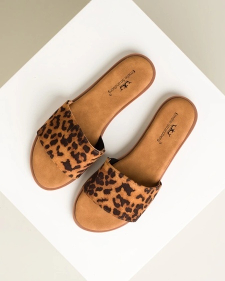 Moderne ravne papuče sa leopard prinotm, slika 3
