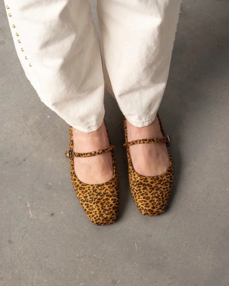 Baletanke sa kaišem preko risa, leopard print, slika 2