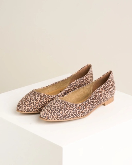 Ženske kožne baletanke brenda Tamaris, leopard print, slika 2