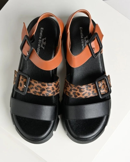Ženske sandale sa leopard printom na debelom đonu, slika 6